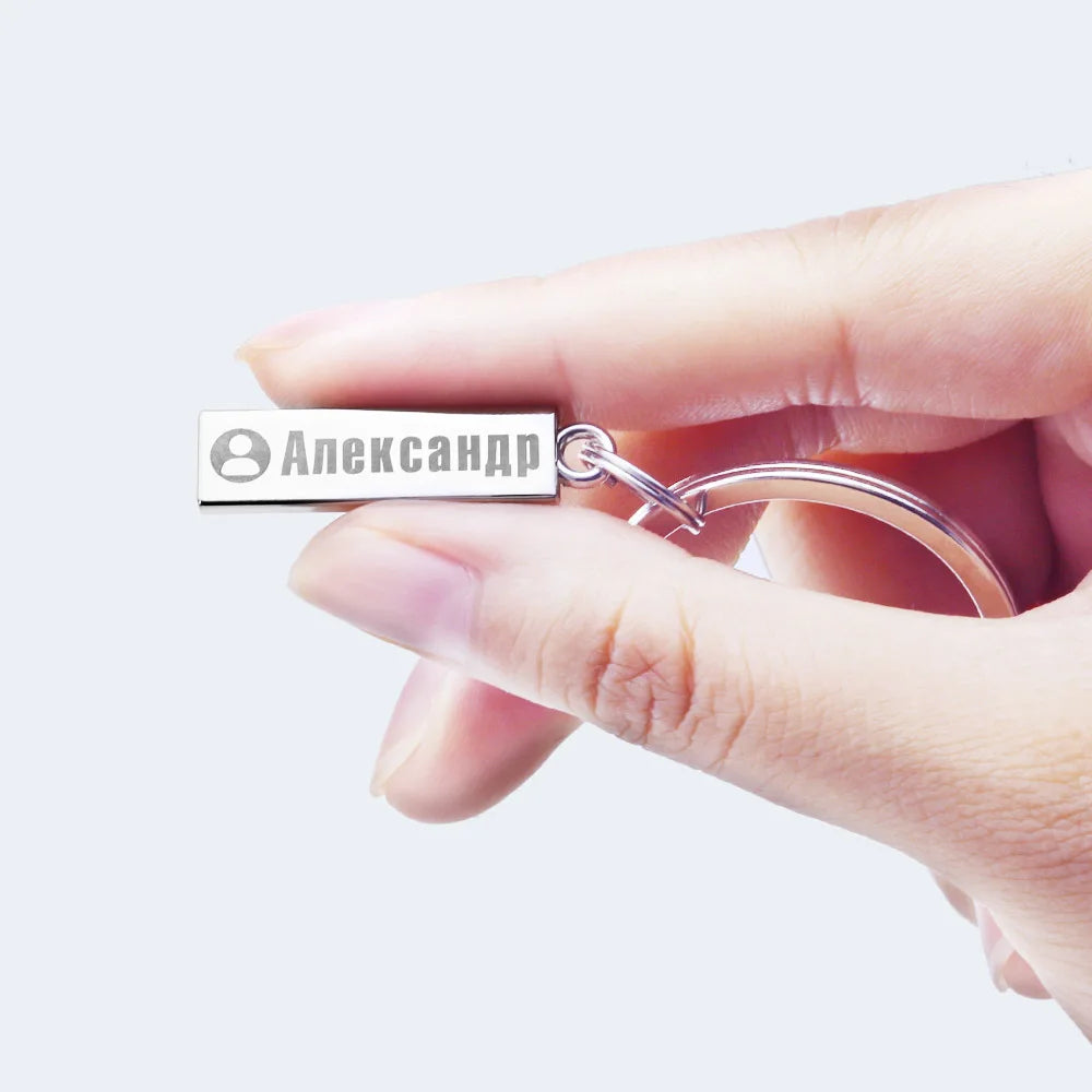 Small Size Anti-lost Keychain Personalized Customized Keyring  For Car Name Number For Men Women Gift  Key Chain P021