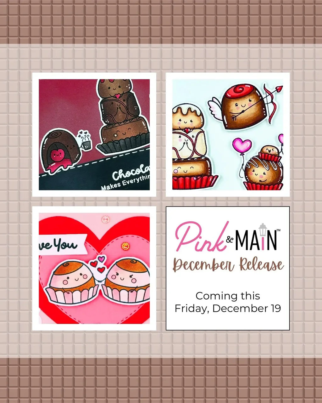 Valentine's Day 2025 Love Heart CoCo Cup Metal Cutting Dies Mouse Clear Stamps for DIY Making Gift Card Scrapbook Craft Template