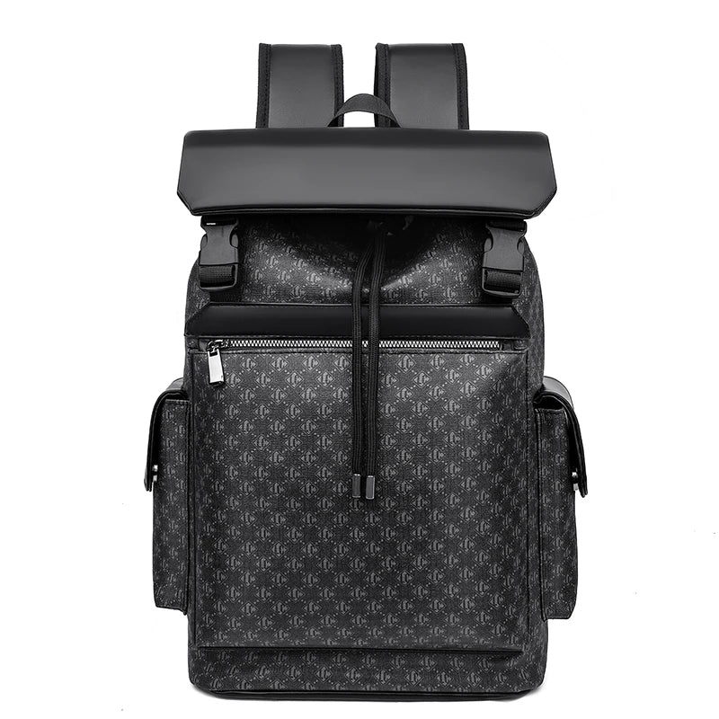 Designer Printed Leather Backpack Bags for Men Bags Multifunction Laptop Backpacks School Bag Travel Business Mochila 백팩 0A