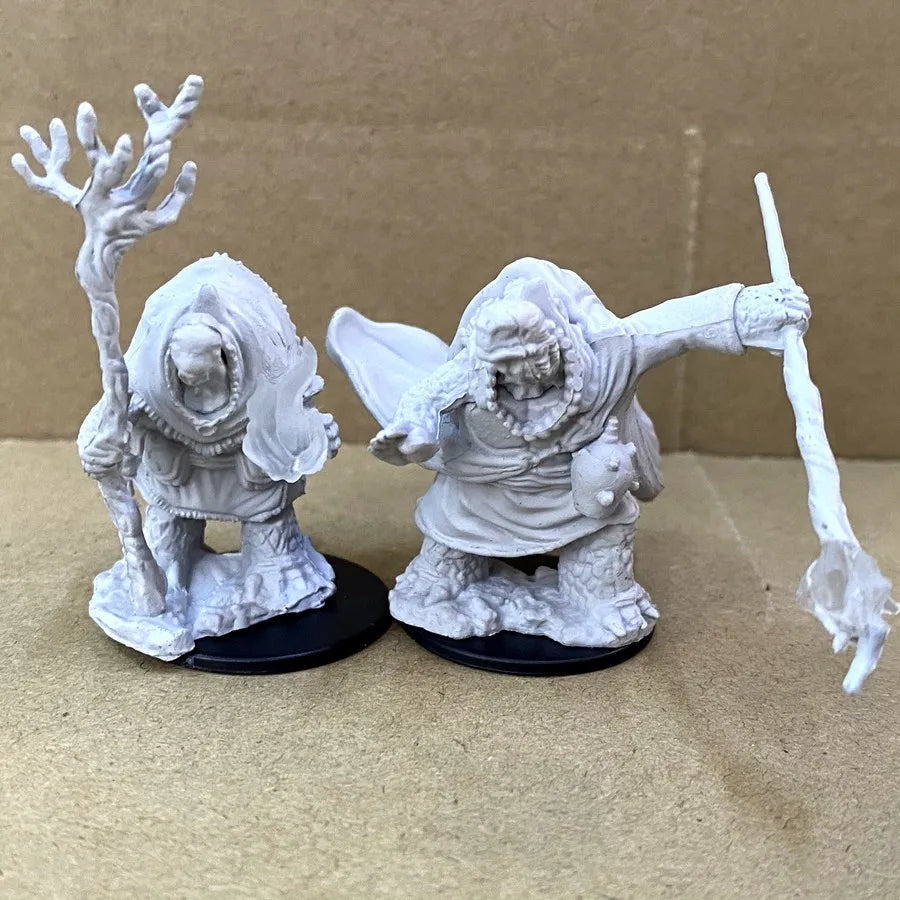 Lot Skeletons Dragonborn Fighter Orc Barbarian Paladin Dwarf Fighter Warlock Miniatures Nolzur's Miniatures Board Game Models