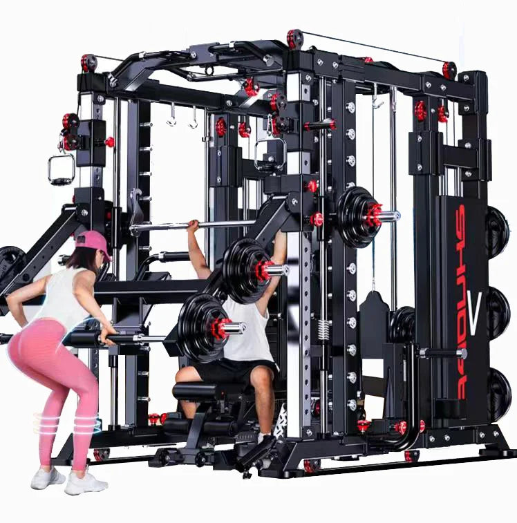 Comprehensive Training Equipment  Fitness Equipment Integrated Set Combination Squat Rack Multifunctional Gantry Smith