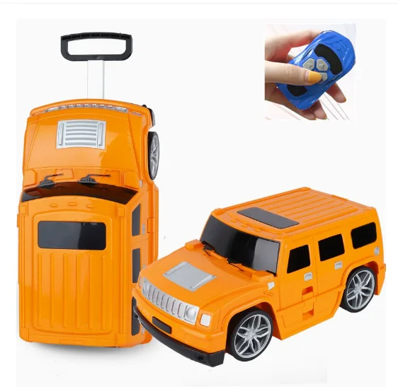 Kids Remote Control Car Luggage Suitcase Kids Rolling Travel Suitcase Carry On Hand Luggage Suitcase Kids car Toddlers for Boys