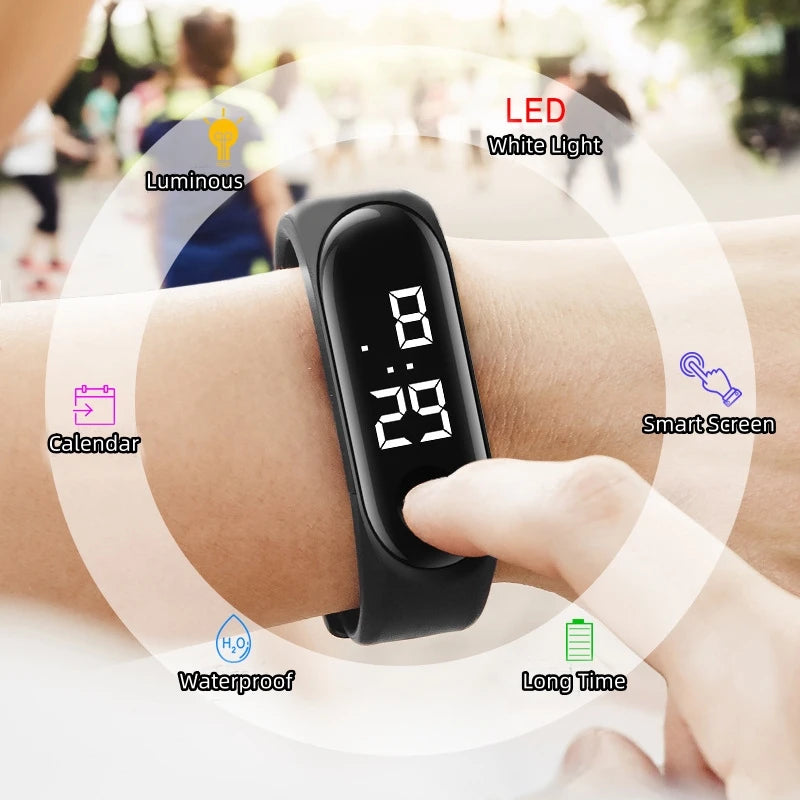 Sports Smart Touch Watch For Kids Birthday Gift Fashion Outdoor Waterproof Kids Watches Boys Girls Led Digital Watches Bracelet