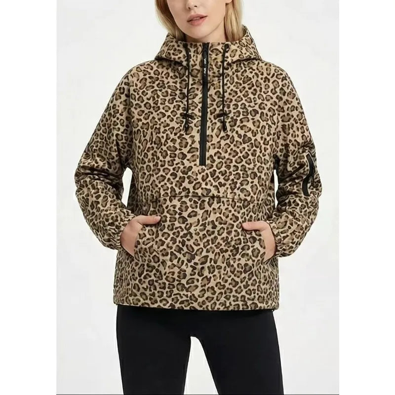 New Women's Casual Sports Trench Coat Spring Autumn Hooded Parker Outerwear Fashion Female Pullover Jumper Suit Jacket Zipper