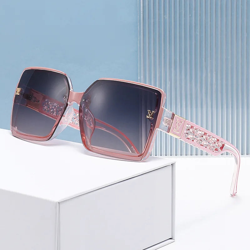 2026 New Fashion Glamour Sunglasses For Women And Men Stylish Oversize Designer Sun Glasses Square Unisex Shades UV400