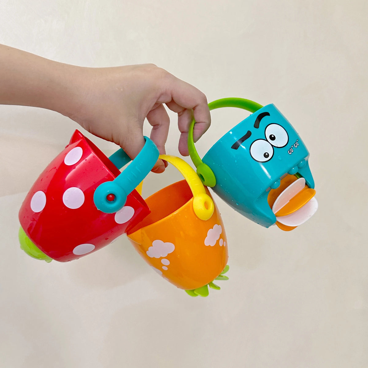 Baby Shower Bath Toys Baby Bathroom Bathtub Mini Leaky Bucket Beach Toys Sprinkling Shower Play Water Cups Gifts For Toddler