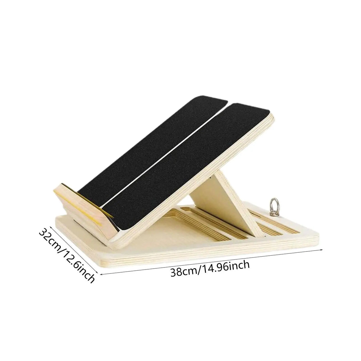Wooden Slant Board Calf Stretcher Foldable Nonslip Leg Stretch Ankle Exercise Training Equipment for Muscle Building Home Gym