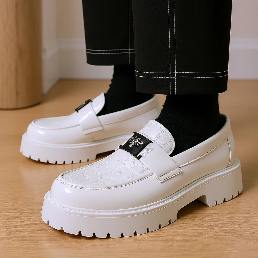 Men Shoes Leather Luxury Leather Shoes Man Loafers Comfort Fashio Business Office Formal Dress Shoes for Men