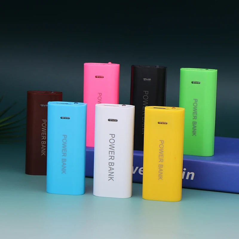 New Portable Power Bank Case DIY 2Cell 18650 Battery Box For Smart Phone Charge 5V 1A For 18650 Battery With Indicator Light