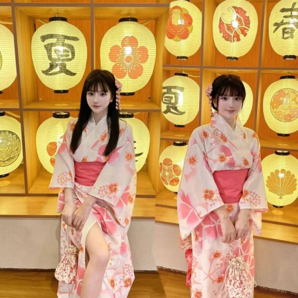 Girl Dress Yukata Women Clothing Fashion Photography Clothes Ethnic Style Stage Japan Kimono Cosplay Performance Costumes