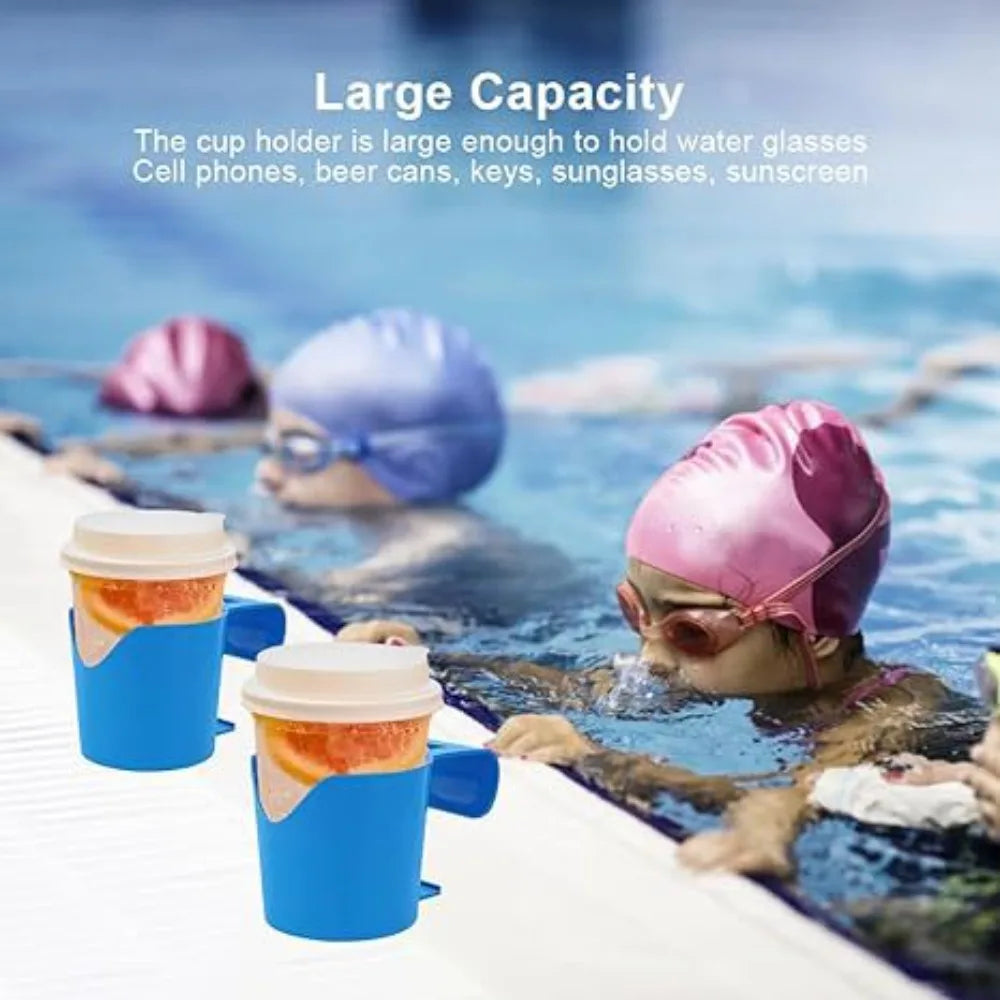 1PC Plastic Storage Rack Poolside Organizer Holder for Drinks Sanitizers Tools Swimming Accessories for Summer Outdoor Use