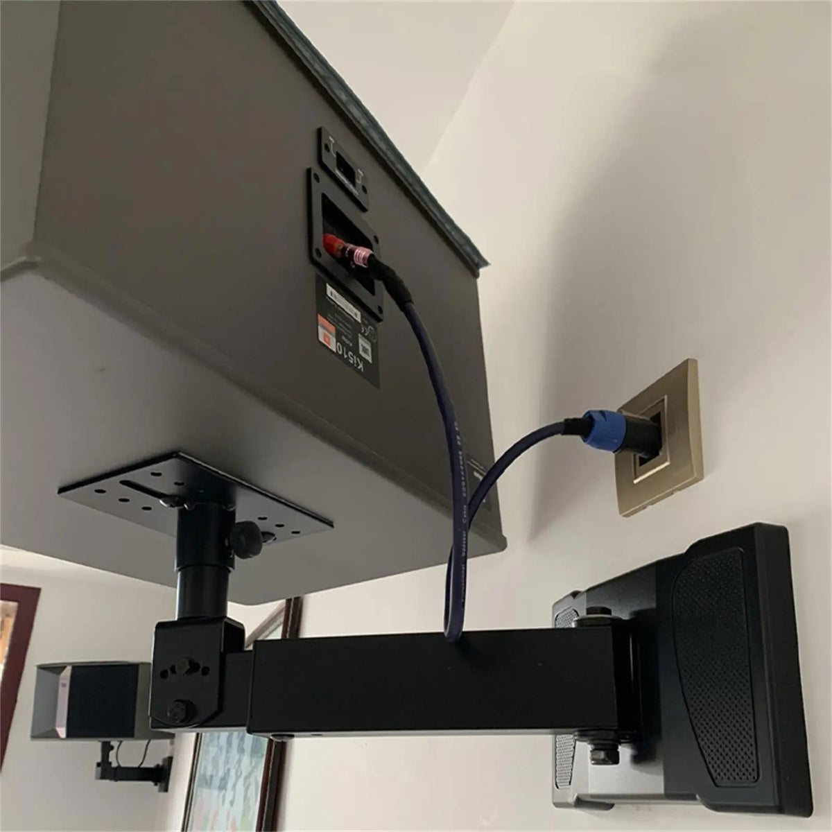 Speaker Stand Adapter Adjustable Angle Float Tray Speaker Mounting Bracket for Meeting