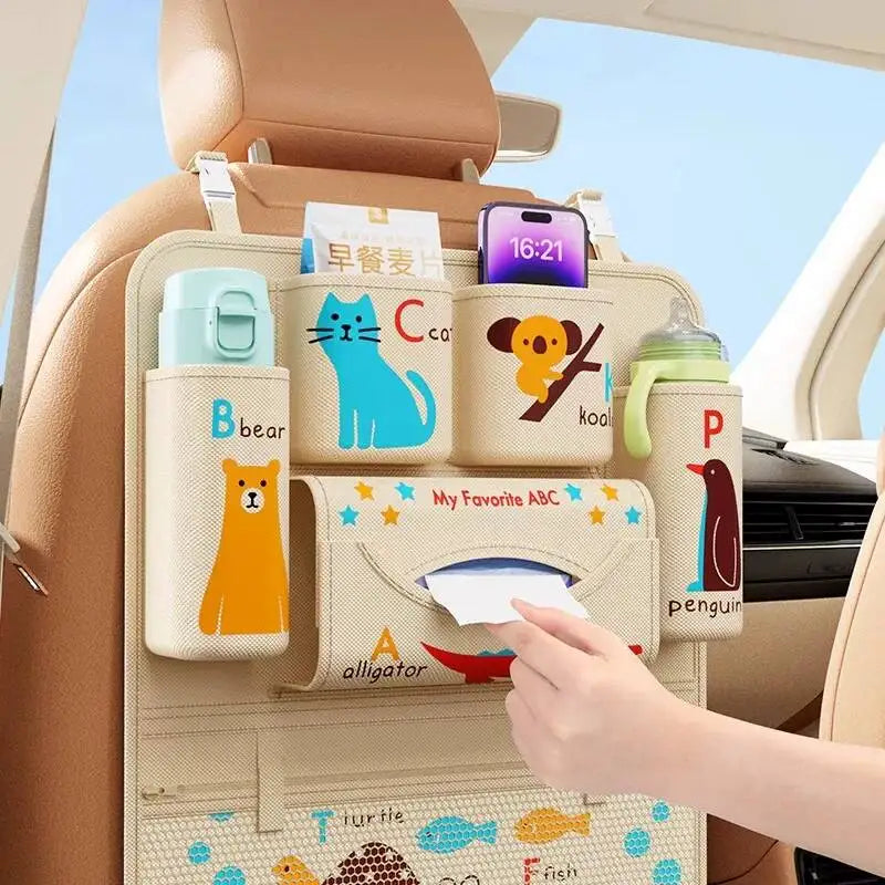 Seat Back Practical Car Iterior Accessories, A Comprehesive Collectio Of Useful Gadgets, Hagig Bag, Storage Rack,