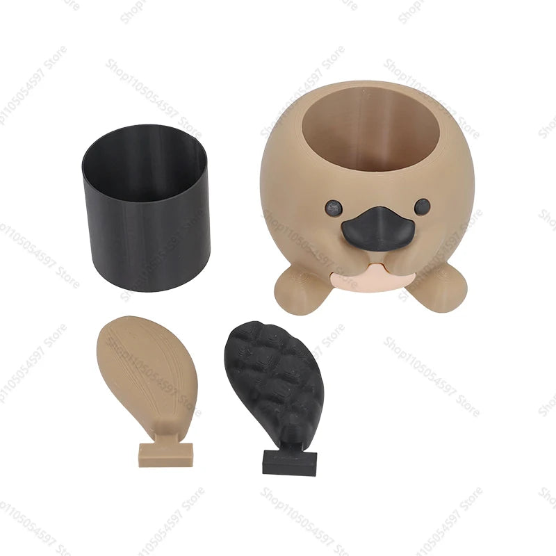 Adorable Platypus Shaped Planter 3D Printed Succulent Pot Kawaii Desk Decor Aesthetic Room Decor Gift for Plant Parents