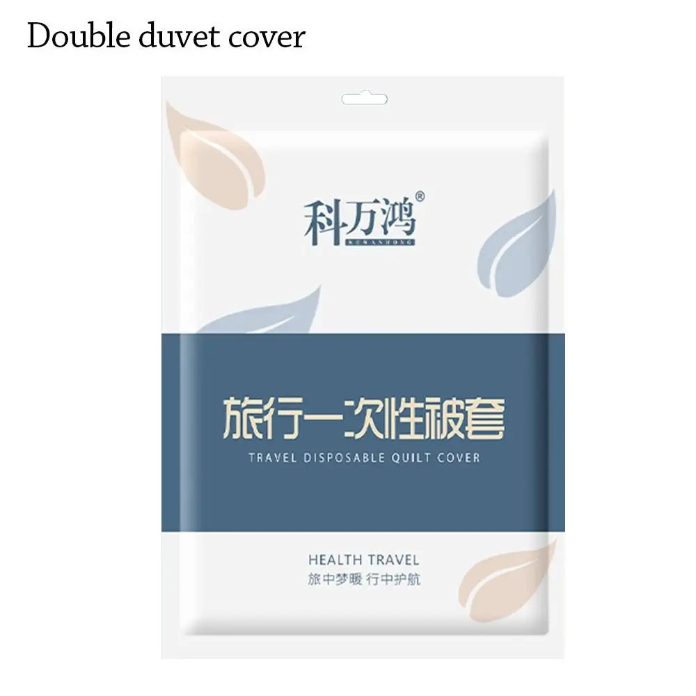 3 / 4-Piece Disposable Bed Sheet Non-Woven Bedding Set Sleeping Bag Quilt Cover Thickened Dirty Proof Duvet Cover Pillowcase
