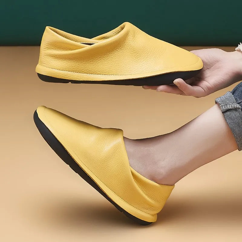 Women's Leather Shoes, Top-grade Cowhide,2026new Style, Flat Shoes, Women's Mother's Shoes Women Work Shoes Comfortable for Work
