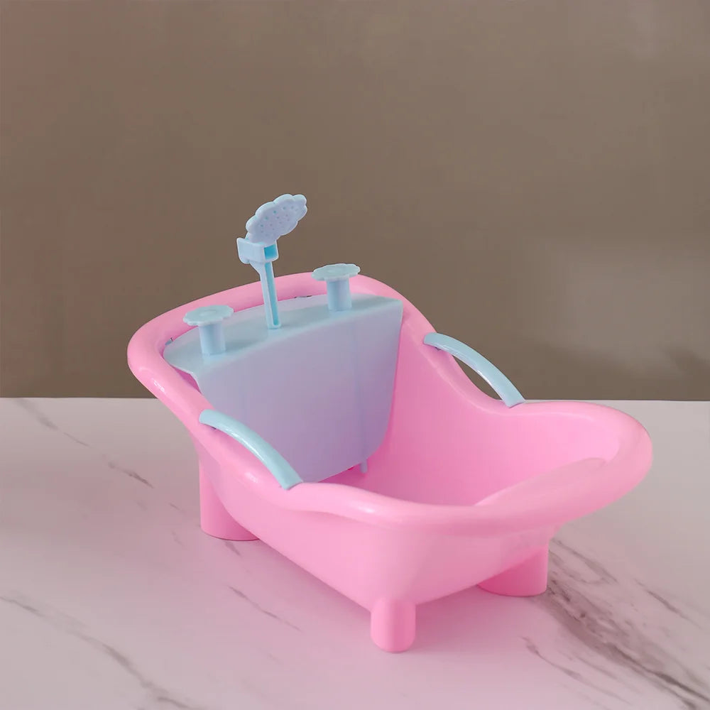 Dollhouse Furniture Creative Miniature Furniture Wardrobe/Bed/Shoe Rack/Bathtub/Swing For Doll Living Room Decor Accessories