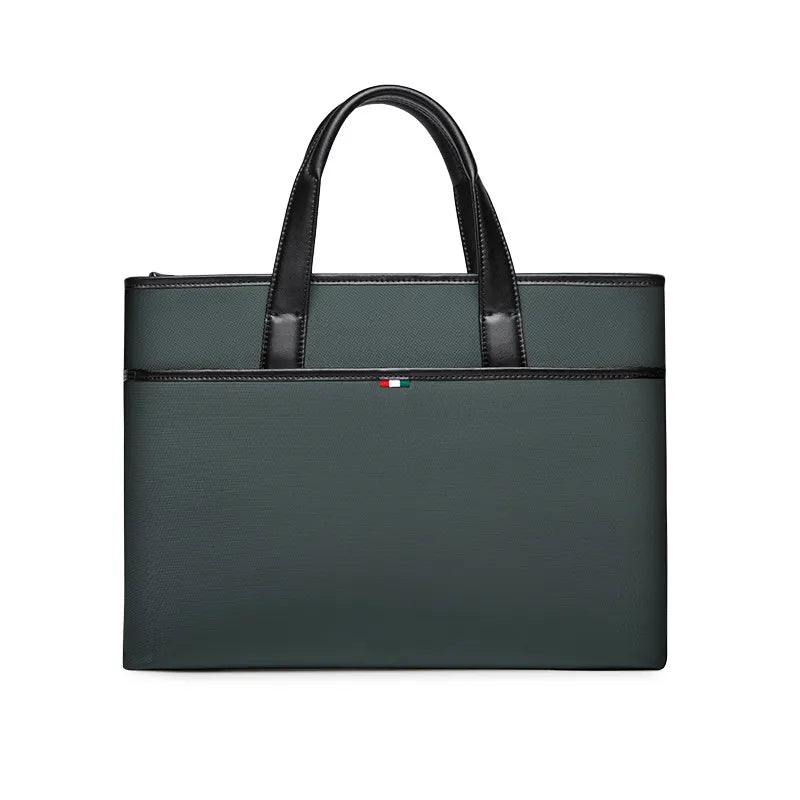 Men's Business Briefcase Wear-Resistant Laptop Notebook Computer Bag Document Handbag for Office Commuting Travel