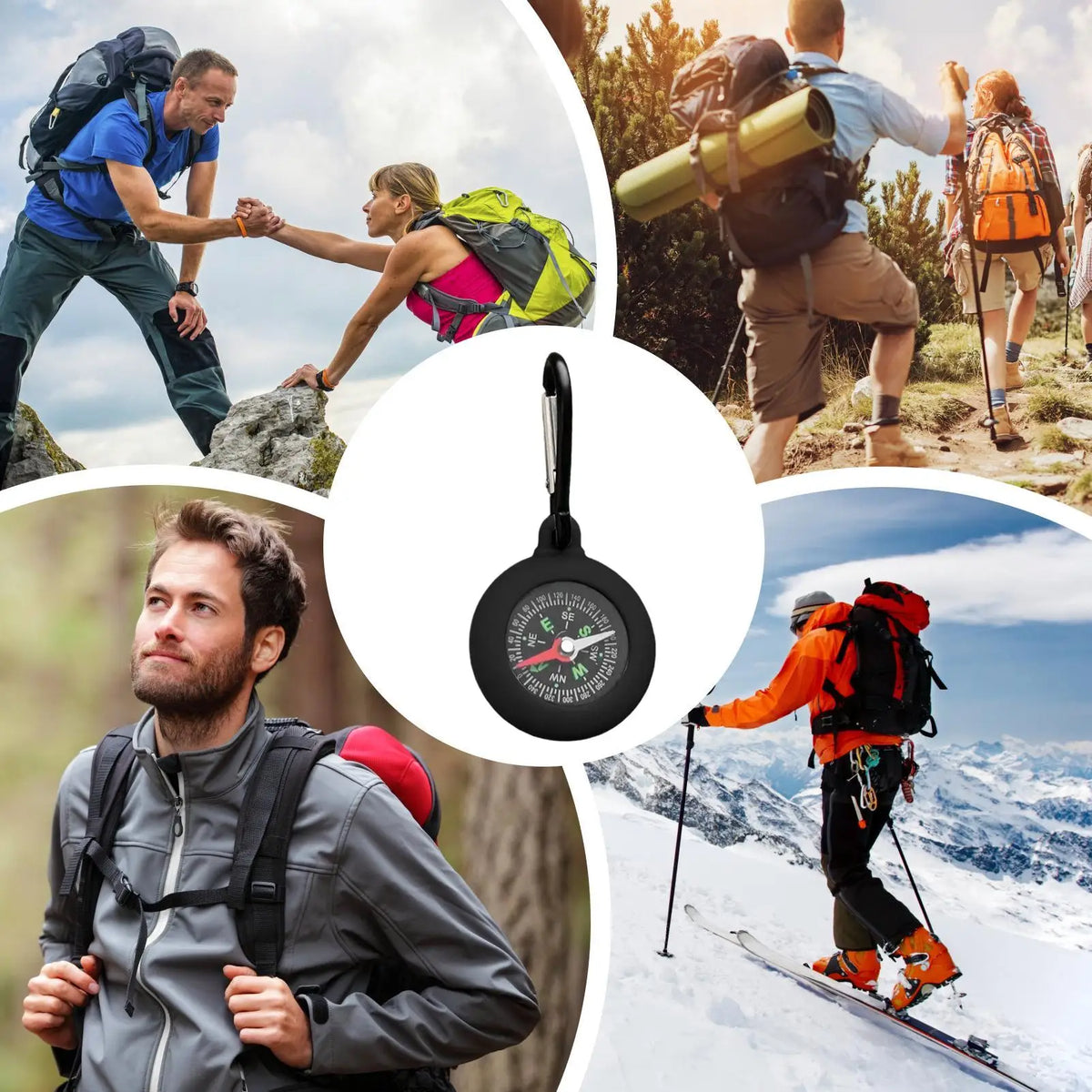 Compass for Hiking Compact Waterproof Portable Compass for Camping for Men Women Girls Youth Teens Survival Traveling