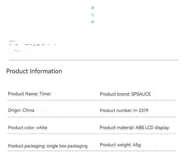 Weißes ABS-LCD-Display-Timer von SPSauce, hervorgehoben als digitaler Küchentimer mit Magnet-Zähluhren-Funktion.