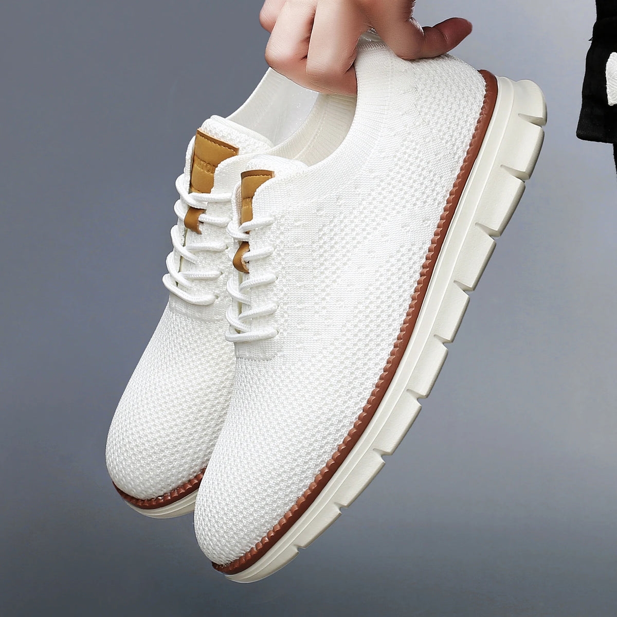 Sneakers Men Casual Shoes Classic Breathable Flats Shoes Loafers Versatile lightweight Walking Trendy Shoes for Men Black White