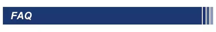 Dark blue rectangular banner with white faq text and vertical striped accents for horse riding exercise machine fitness equipment.