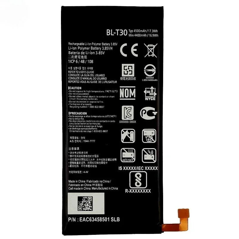 BL-T30  for LG X Power 2/M320F/M320TV/M322 Fiesta 2/L63BL/X Charge Mobile Phone Battery Replacement Bateria Grade A Cell