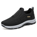 Men's Casual Walking Shoes Faux Suede Leather Slip-On Orthopedic Sneakers for Jogging Hiking Elderly Comfortable Concise Design