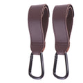 Baby Stroller Hook Fashion PU Leather Adjustable Pram Hook Cart Organizer Diaper Bag Hanger Children Boy Girl Travel Accessories