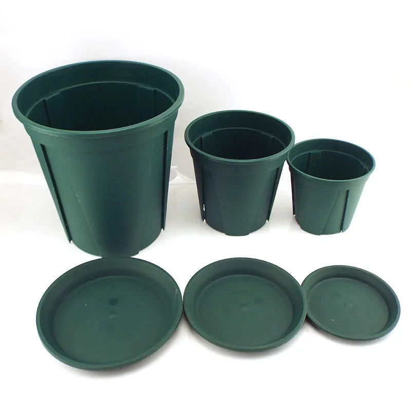 5pcs Plastic Nursery Pots Tray Plant Flower Pot Grow Plantenpot Garden Planter Tools Gardening for Herb Succulents Flowerpot