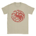 Men's House of TARGARYEN King's T Shirts  100% Cotton Tops Awesome Short Sleeve Round Collar Tee Shirt Party T-Shirt