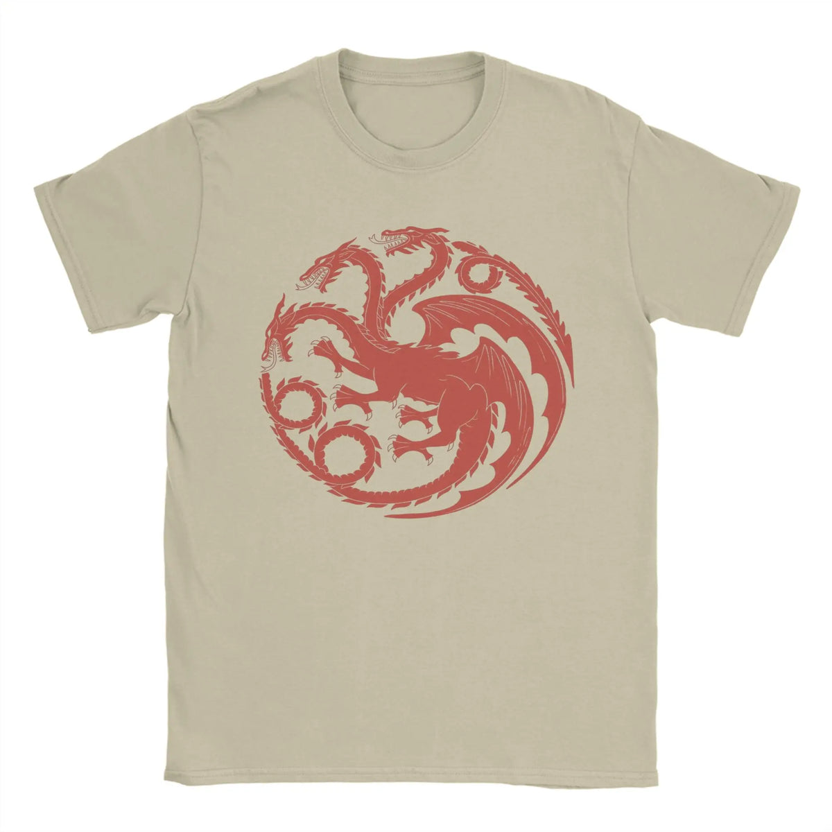 Men's House of TARGARYEN King's T Shirts  100% Cotton Tops Awesome Short Sleeve Round Collar Tee Shirt Party T-Shirt