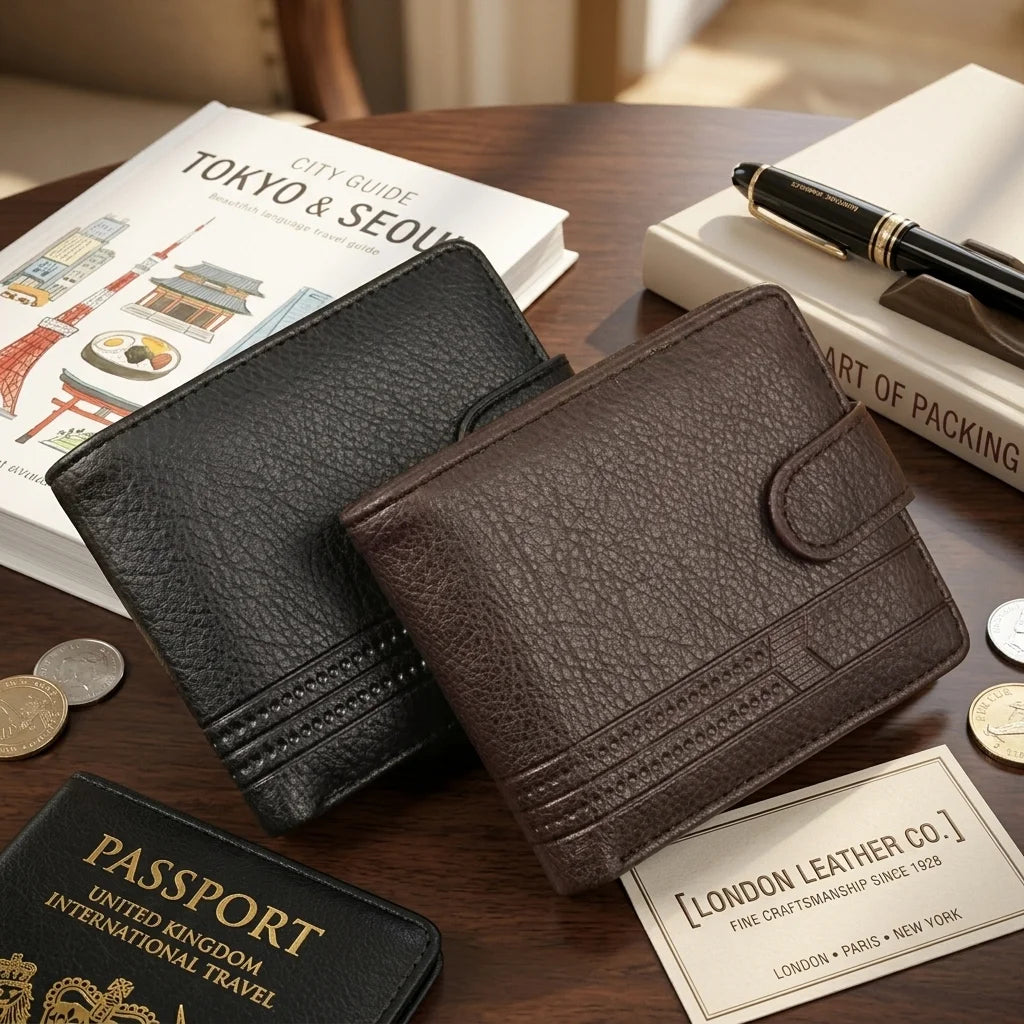 Leather Wallet for Men Credit/Debit Card Slots Wallets Men Suitable for Daily Casual and Business Use for Daily Casual  Business