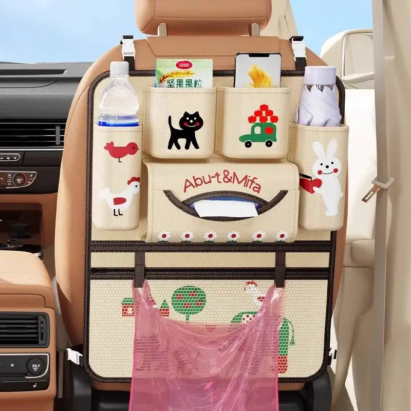 Seat Back Practical Car Iterior Accessories, A Comprehesive Collectio Of Useful Gadgets, Hagig Bag, Storage Rack,