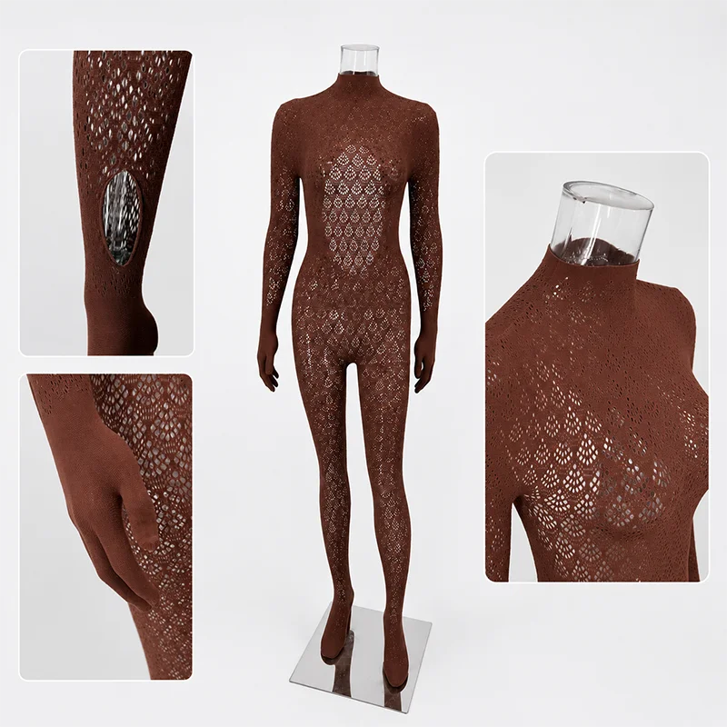 Sexy Jumpsuits Women Fishnet See Through Long Rompers 2026 Summer Women Pants Skinny Rompers Jumpsuits Overalls Pantyhose
