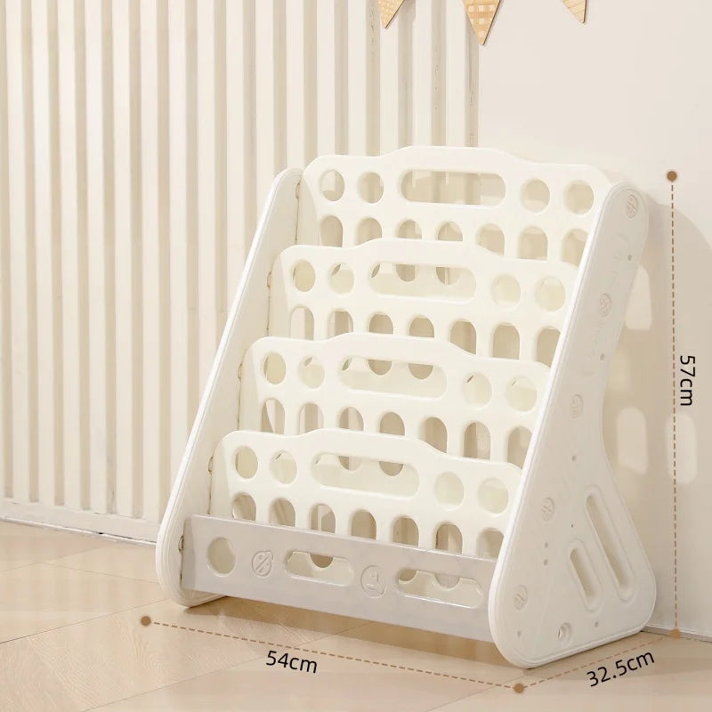 Children's Bookshelf Storage Rack 2-In-1 Toy Storage Cabinet Baby Home Picture Books Rack Floor Standing Books Rack New Arrival