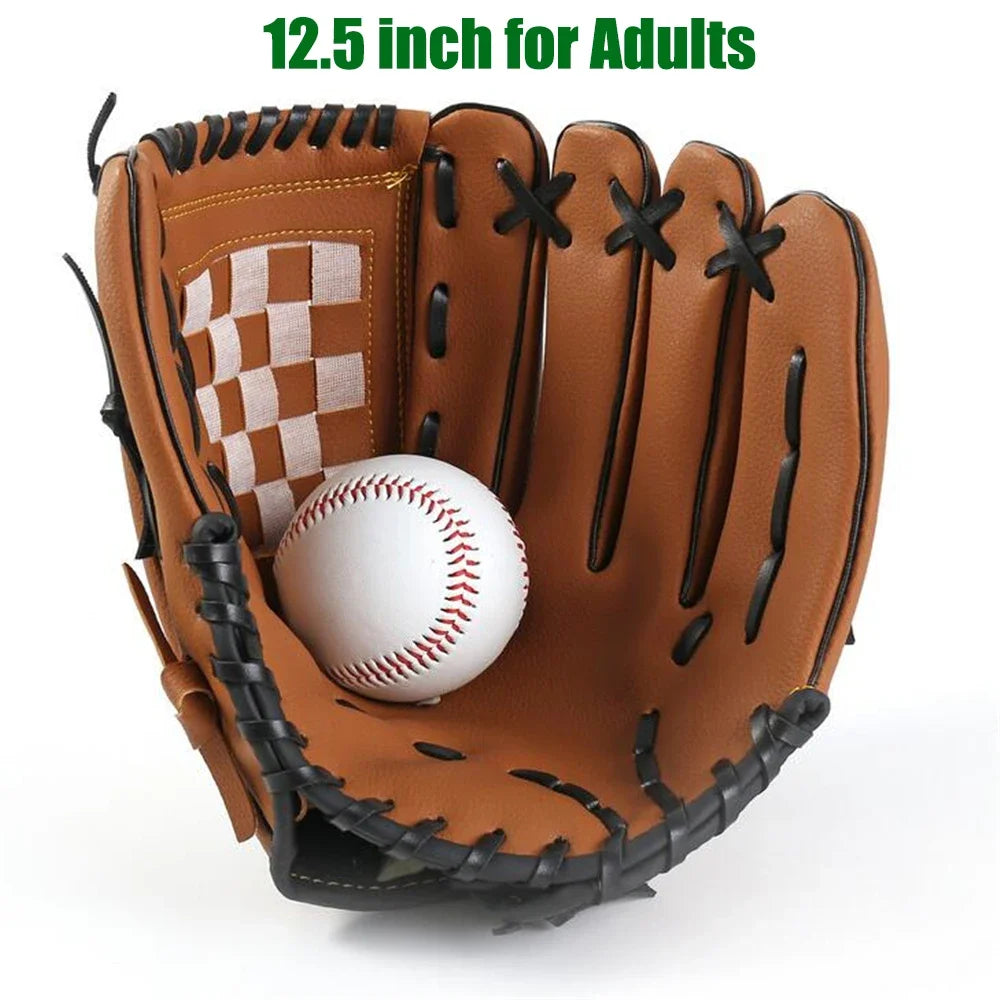 Baseball Softball Catcher Glove, Left Hand Outdoor Training Equipment, Suitable for Kids, Teenagers and Adult Players