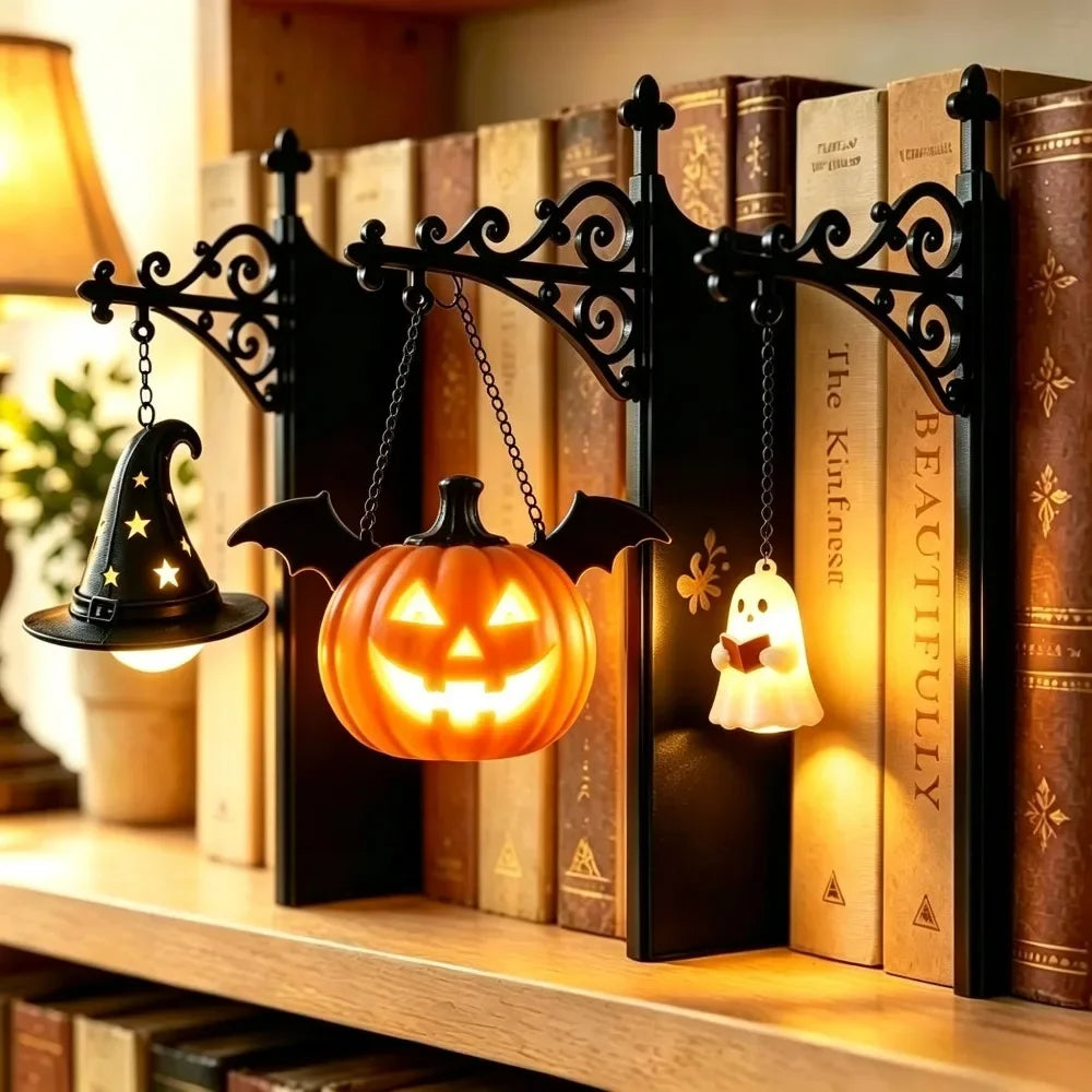 Ghost Book Shelf Lantern Library Lantern-Decorative Bookshelf Lighting Book Shelf Lights for Home Library Reading Bookcase