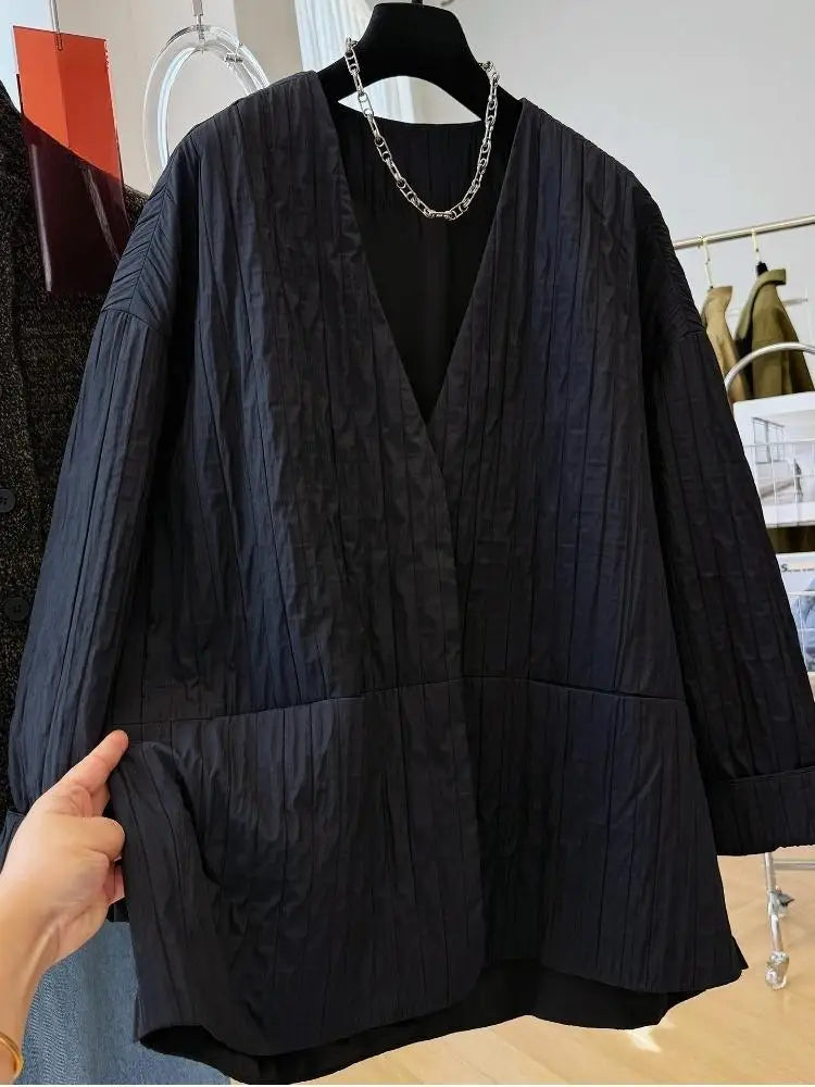Winter 2025 New Jackets Women Loose Thick Short Cotton-padded Coat Ladies Solid Color Warm Parkas Fashion Coat