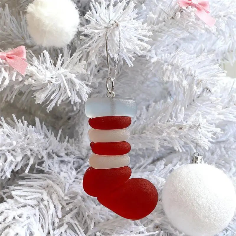 -November Christmas Coastal Ornaments Christmas Tree Decor Sea Snow Man Christmas Ornament Set For Tree
