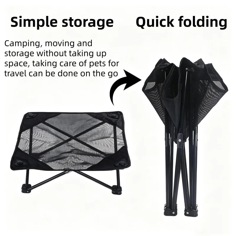 Outdoor Folding Pet Bed Raised Dog Bed for Cats and Dogs Portable Travel Camping Elevated Dog Cot Moisture Proof All Season