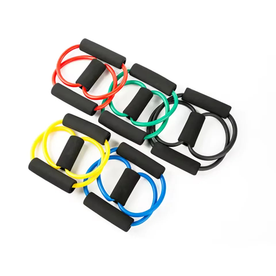 4-Level Resistance Bands with Handles for Home Workouts and Strength Training Perfect For Yoga Pilates Fitness Equipm Training