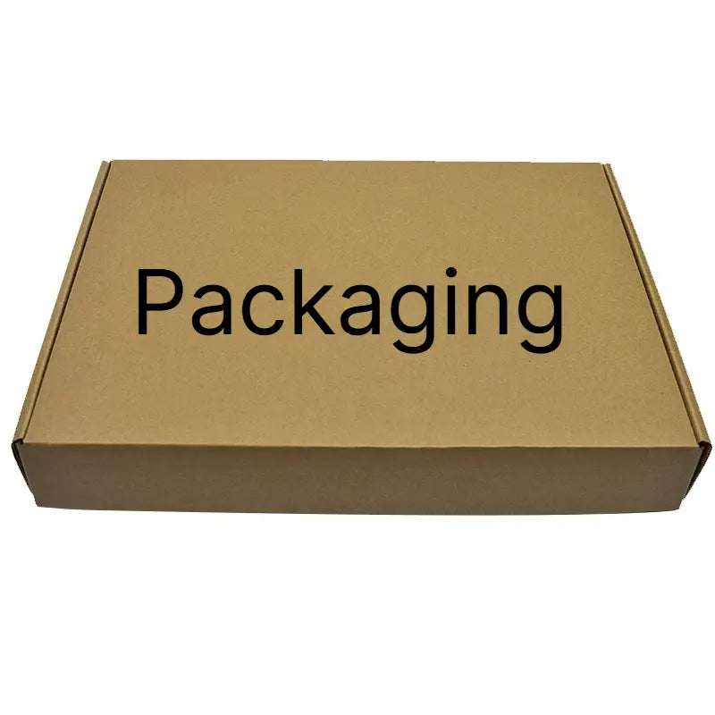 Eine schlichte braune Kartonverpackung mit in Schwarz gedruckter Verpackungsbeschriftung, die ein Dell Latitude 5530 5531 Ersatzgehäuse 09T2NW 026RHC enthält
