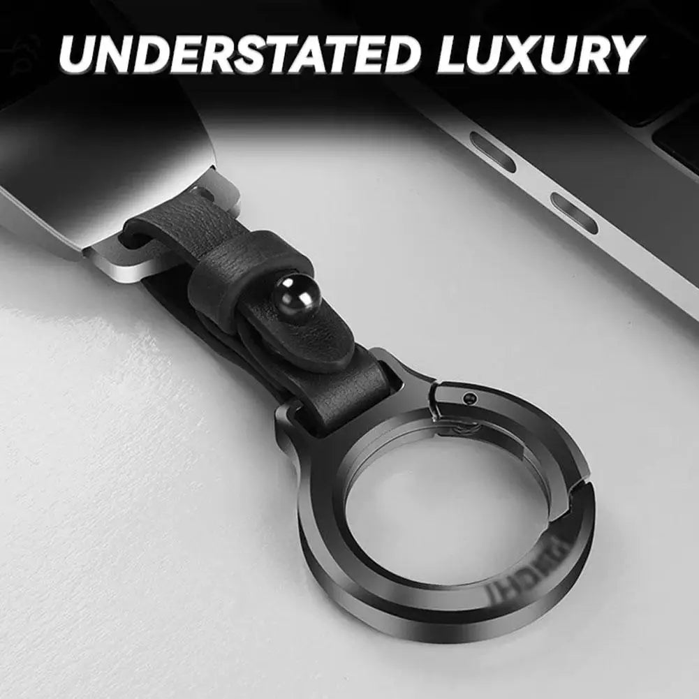 New Leather Keychains Waist Belt Buckle Carabiner Car Pendant Key Chains Rings For Men Women Keyring Jewelry