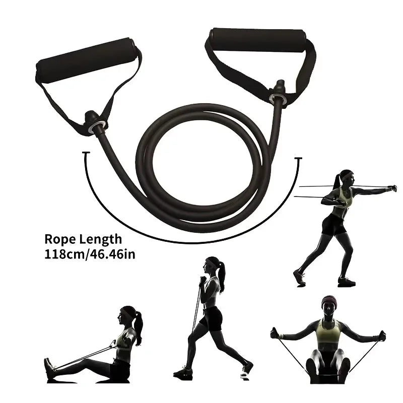 4-Level Resistance Bands with Handles for Home Workouts and Strength Training Perfect For Yoga Pilates Fitness Equipm Training
