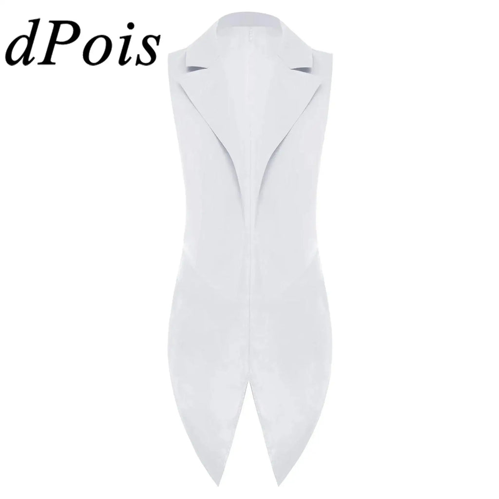 Tailcoat for Women Nightclub Waitress Costume Swallowtail Lady Formal Suits Vest Tuxedo Waistcoat Fashion Jazz Dance Costume