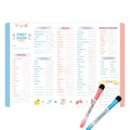 Baby First Foods Checklist Magnetic Repeatable Baby Feeding Tracker Weaning Essential Reusable Toddler Food Chart Fridge Magnet