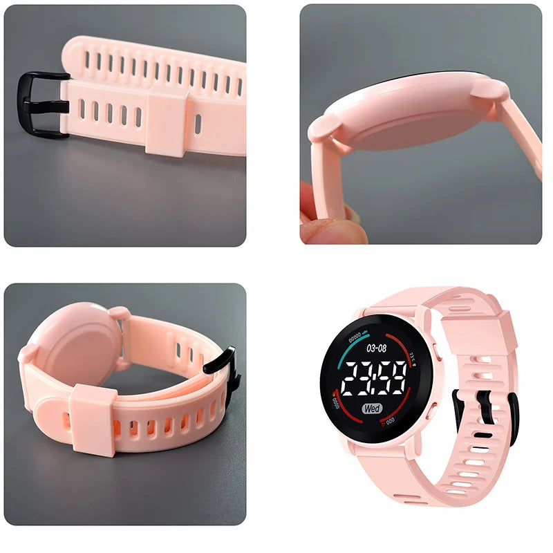 Girls Watch 30m Waterproof Girl Cute Kids Watches Clock Digital LED Children Electronic Watches Kids Wristwatch montre enfant