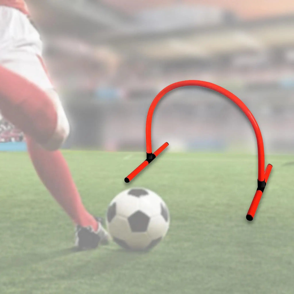 Soccer Training Passing ARC Speed Agility Training Hurdle Detachable Sturdy Footwork and Kicking Drill for Football Baseball