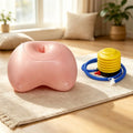 Portable Inflatable Pillow Dual‑Use As Inflatable Yoga Ball Soft Balance Trainer Cushion for Home Fitness Yoga Pilates Exercise